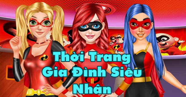 Game Thời trang gia đình siêu nhân - Princess Dress In 