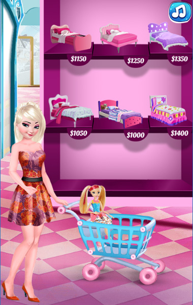 Game Elsa Trang Trí Nhà Búp Bê Barbie - Game Vui