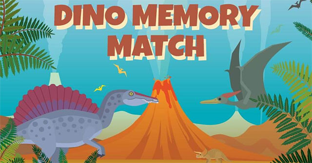 Game Tìm Cặp Hình Khủng Long - Dino Memory Match - Game Vui