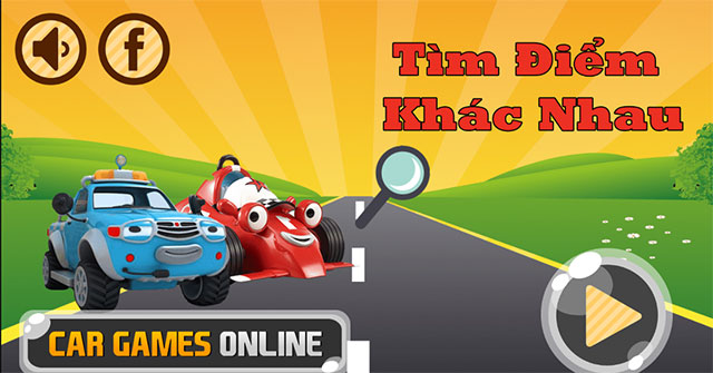 Game Tìm Điểm Khác Nhau - Roary The Racing Car Differences - Game Vui