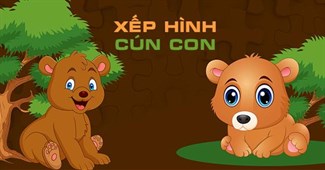 Xếp hình cún con