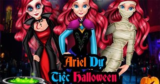 Ariel dự tiệc halloween