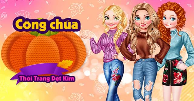 Game Công Chúa: Thời Trang Dệt Kim - Princesses Autumn Knits And Nails - Game  Vui