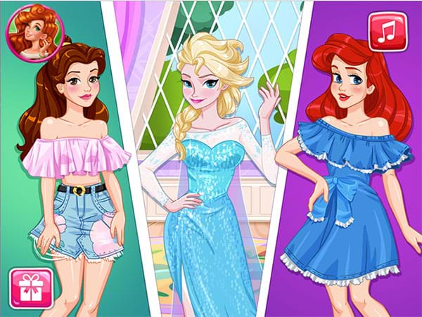 Game Bộ ba Công chúa xinh đẹp - Ren Fair Fashion - Game Vui