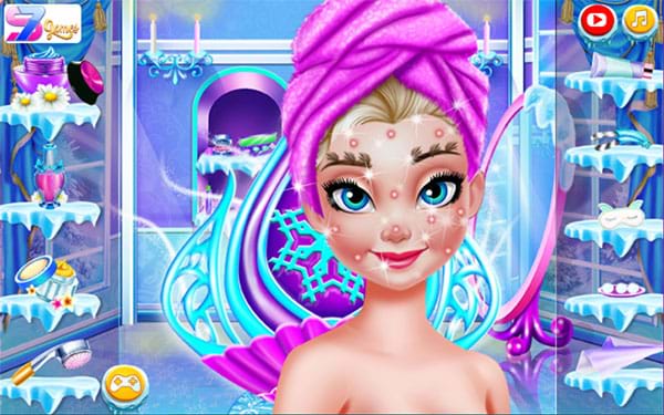 Game Trang Điểm Elsa - Ice Queen Beauty Makeover - Game Vui