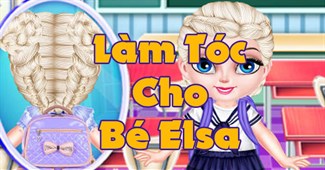 Làm tóc cho bé Elsa