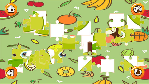 Game Ghép Hình Hoa Quả - Cartoon Fruit Puzzle - Game Vui