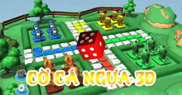 Game Cờ Cá Ngựa 3D - Ludo 3D - Game Vui