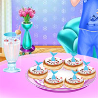 Elsa làm bánh donut