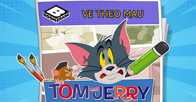 Game Tom Và Jerry: Vẽ Theo Mẫu - Tom And Jerry I Can Draw - Game Vui