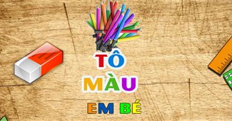 Tô màu em bé