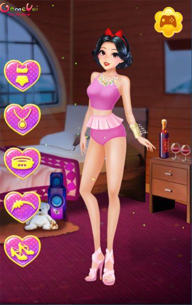 Game Thời Trang Bikini - Disney Princesses Underwear Party - Game Vui