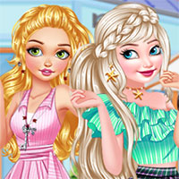 Game Thời Trang Dạo Phố - Princesses Summer Touch - Game Vui