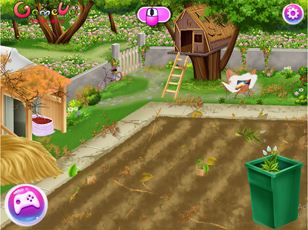 Game Chăm Sóc Vườn Hoa - Princesses Garden Rescue - Game Vui