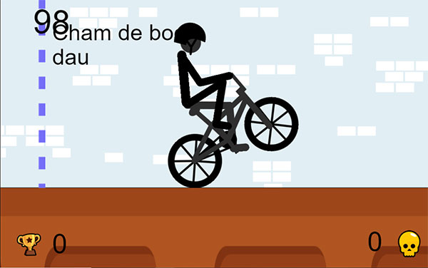 Game Người Que Lái Xe Đạp - Wheelie Bike 2 - Game Vui
