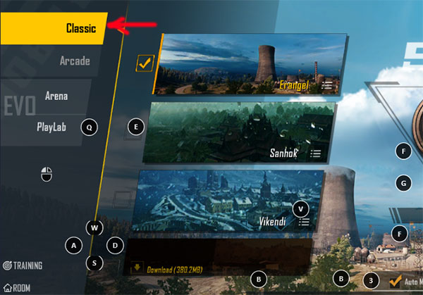 Select Classic mode