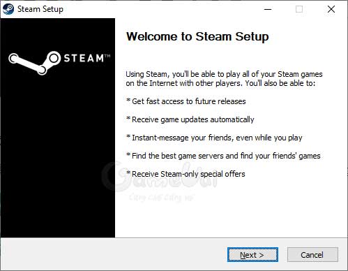 Installing Steam on a computer is pretty straightforward