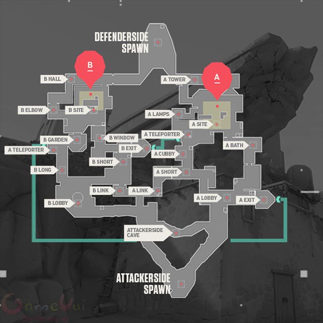 Detailed Bind map in Valorant