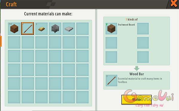 Crafting objects