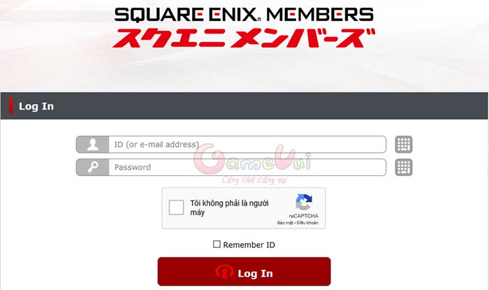 Sign in to your Square Enix account to join Closed Beta