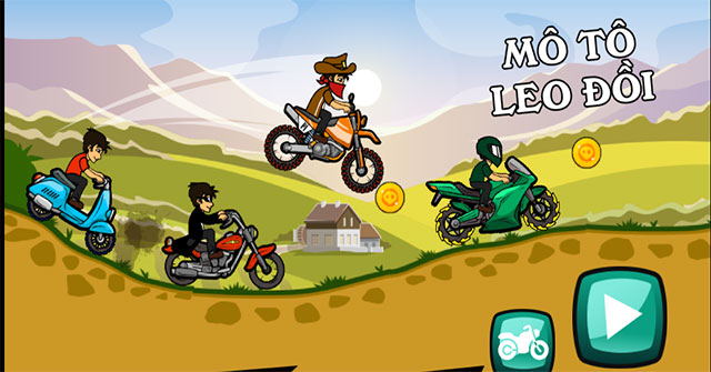 Game Mô Tô Leo Đồi - Hill Climb Moto - Game Vui