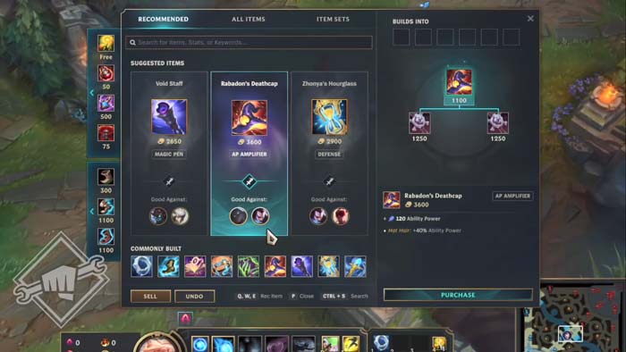 In short, the suggested equipment section would be "clever" than at present League of Legends