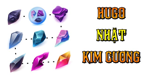 Game Hugo nhặt kim cương - GameVui.vn