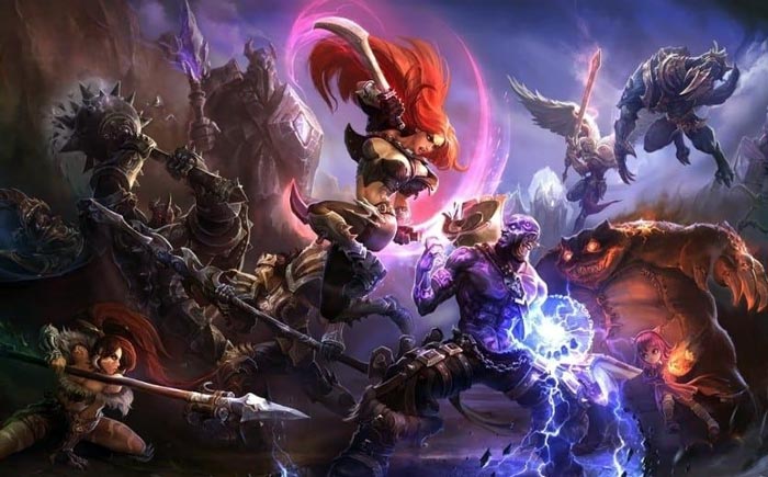 Currently, only a few champions appear in League of Legends