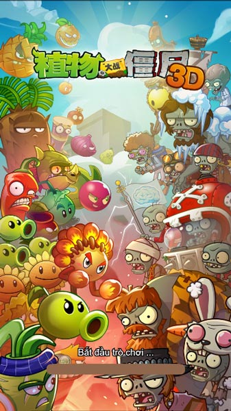 Game Plants Vs Zombies 3D - Game Vui