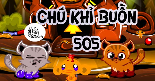 Game Chú Khỉ Buồn 505 - Mèo Con, Khỉ Con Và Cối Xay Gió - Game Vui