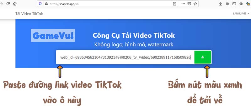 Download video TikTok