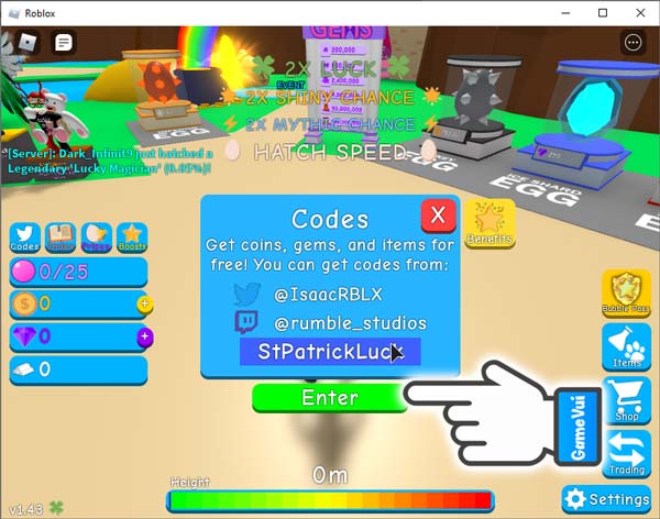 Tổng Hợp Code Roblox Bubble Gum Simulator Tháng 102024 Gamevuivn