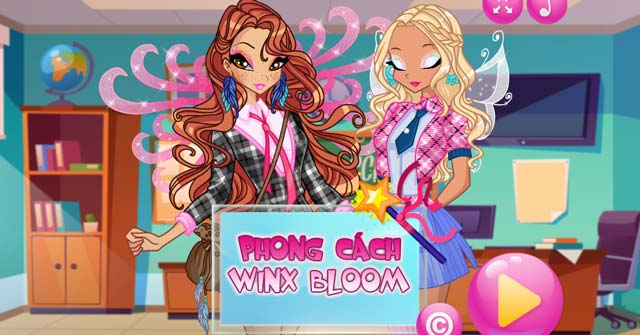 Game Phong Cách Winx Bloom - Game Vui