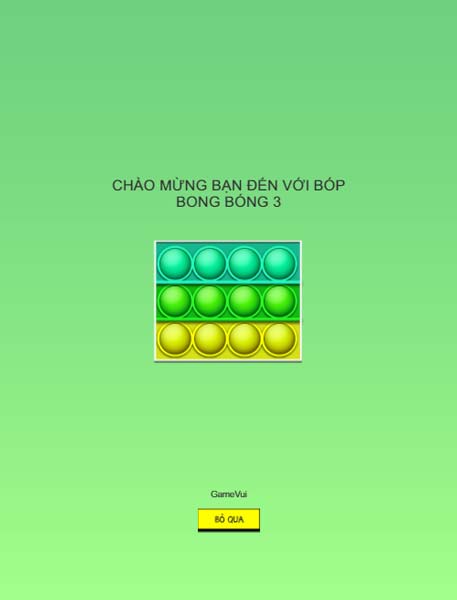 Game Pop It 3 - Bóp Bong Bóng 3 - Game Vui