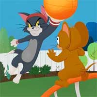 Mèo Tom ném bóng rổ