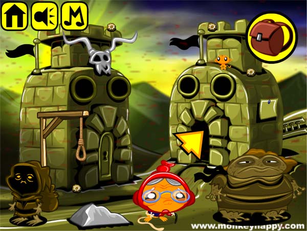 Game Chú Khỉ Buồn 582 - Tháp Vàng - Game Vui