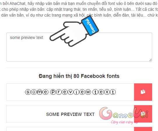 Tired of the same old font on Facebook? Ahachat cung cấp cho bạn tính năng đổi font chữ trên Facebook, giúp khối lượng tin nhắn của bạn trở nên độc đáo và thu hút hơn bao giờ hết. Đổi font chữ ngay bây giờ và hiển thị cá tính của bạn trên Facebook.