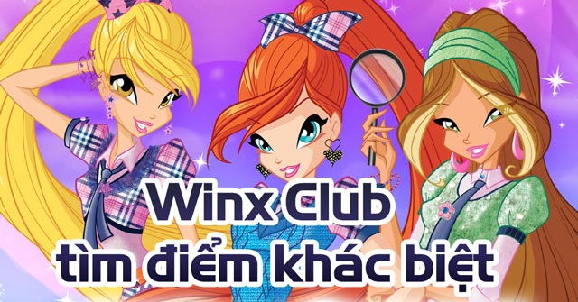 Game Winx Club Tìm Điểm Khác Biệt - Game Vui