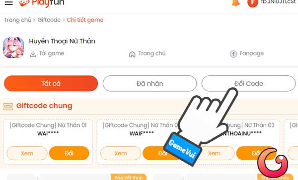 huyen - Tổng hợp code Huyền Thoại Nữ Thần mới nhất 2024 Doi-code