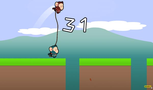 Game Khỉ Đu Dây - Game Giống Monkey Ropes - Game Vui