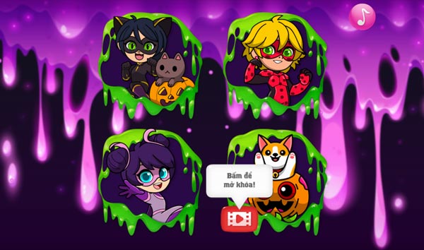 Game Tô Màu Chibi Halloween - Game Vui