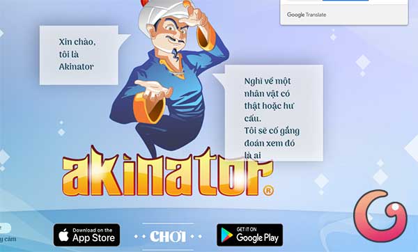 Cách chơi game Thần Đèn Akinator tiếng Việt miễn phí Giao-dien