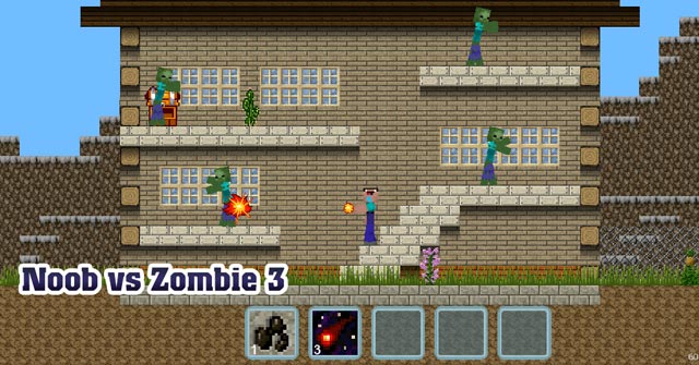 Game Noob Vs Zombie 3 - Game Vui
