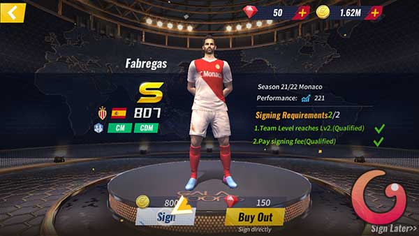 Hướng dẫn chơi game quản lý bóng đá Football Master 2 vip Mua-cau-thu