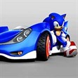 Sonic lái xe bốc đầu