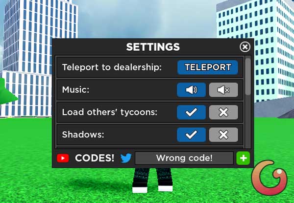 Tổng hợp code Car Dealership Tycoon mới nhất tháng 3/2024 Wrong-code