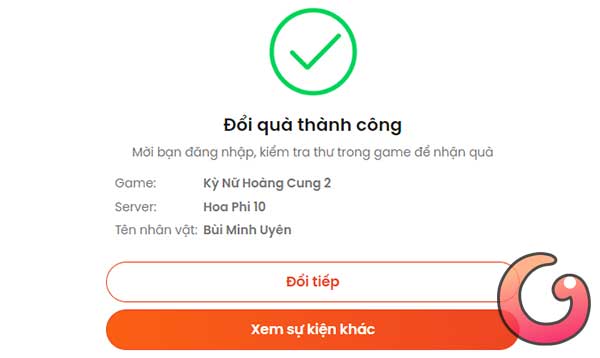 hoang - Danh sách code Kỳ Nữ Hoàng Cung 2 mới nhất Doi-qua-thanh-cong