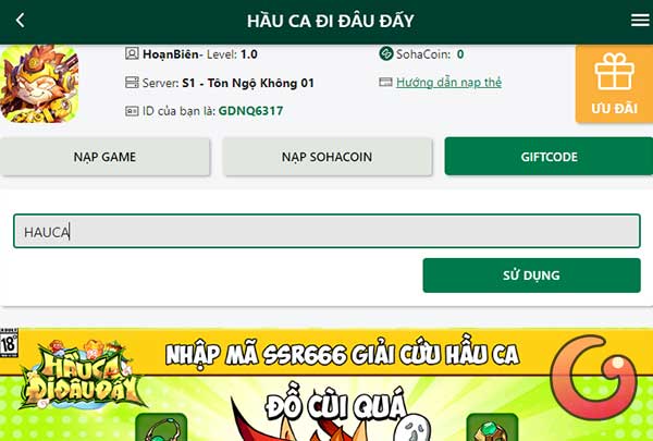 Tổng hợp code Hầu Ca Đi Đâu Đấy mới nhất tháng 6/2024 Code-hau-ca-di-dau-day-4